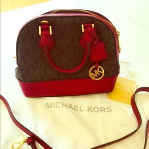 Michael Kors logo satchel
